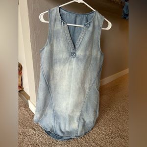 Cupshe denim tank dress, never worn, size small